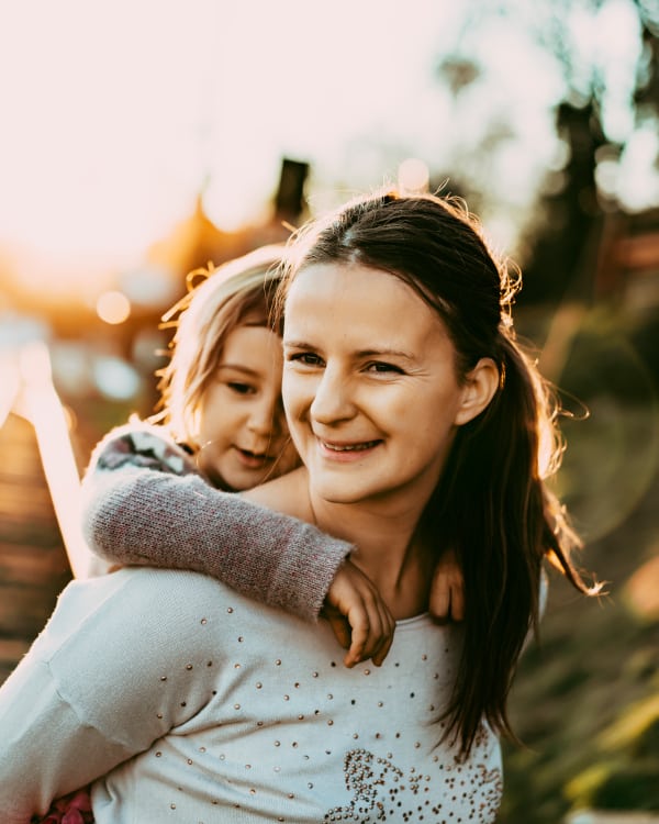 Birgit mit Tochter